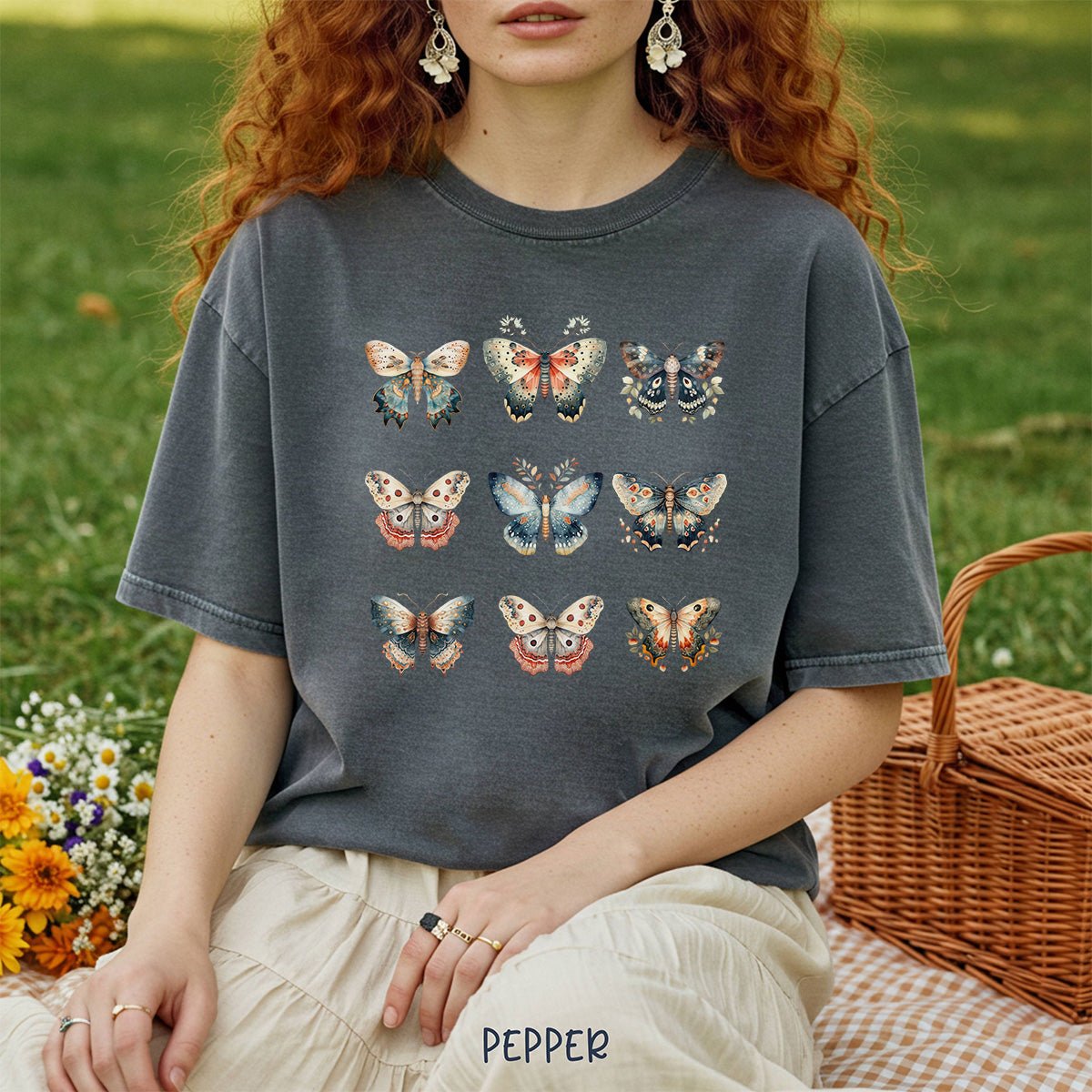 Vintage Moth Artwork T-Shirt