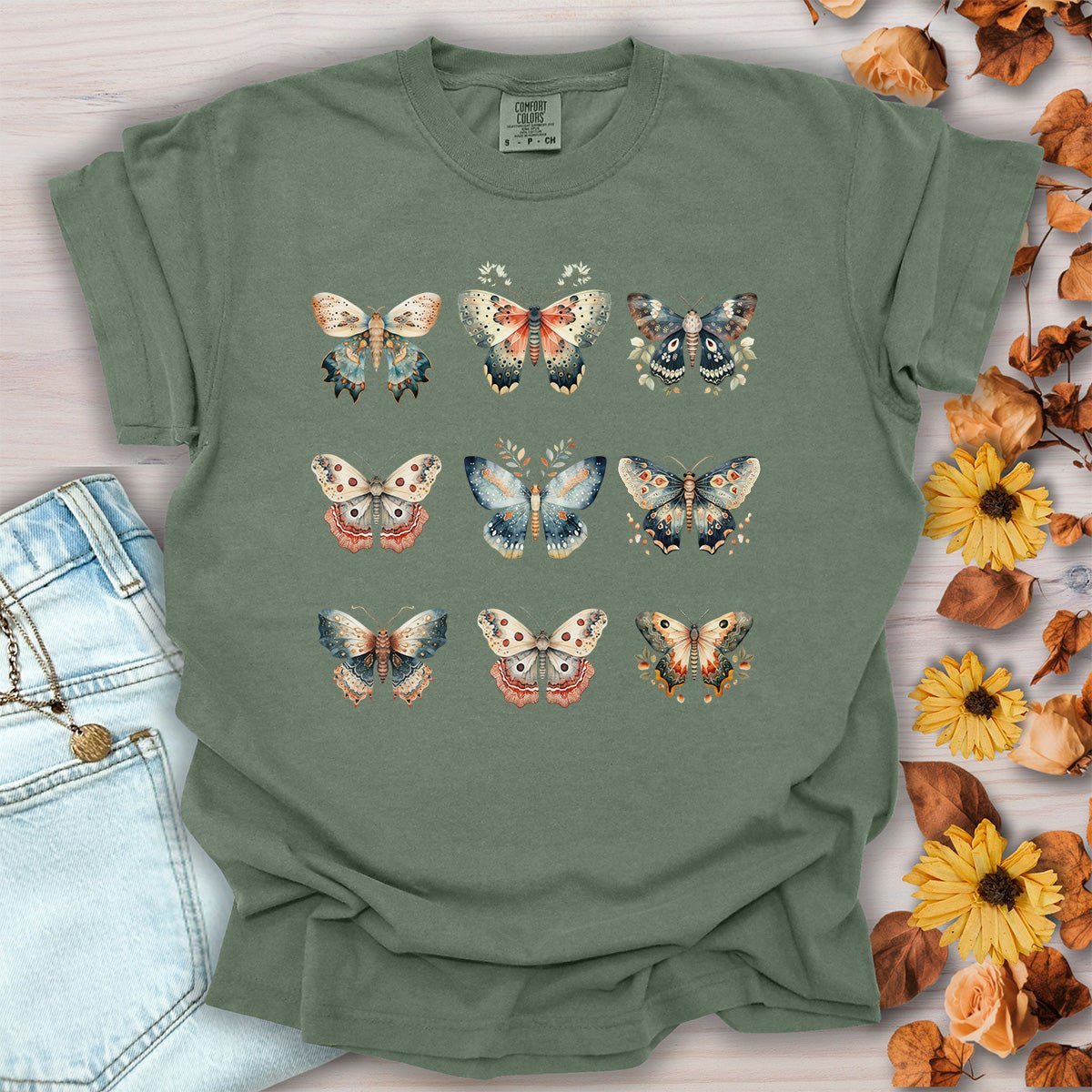 Vintage Moth Artwork T-Shirt