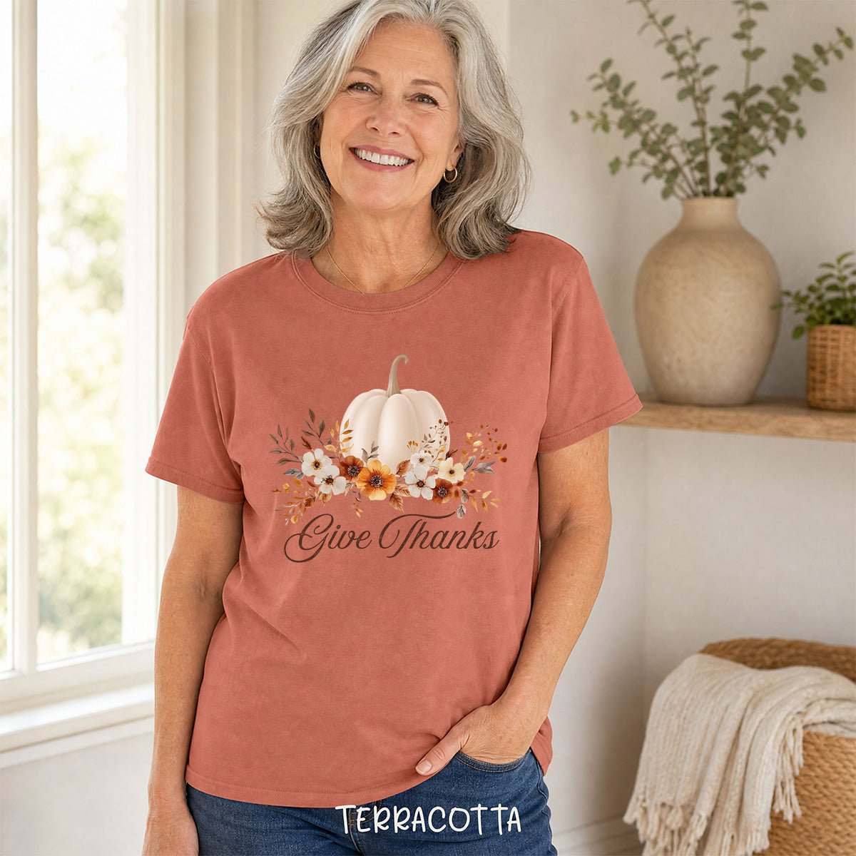 Give Thanks Pumpkin T-Shirt