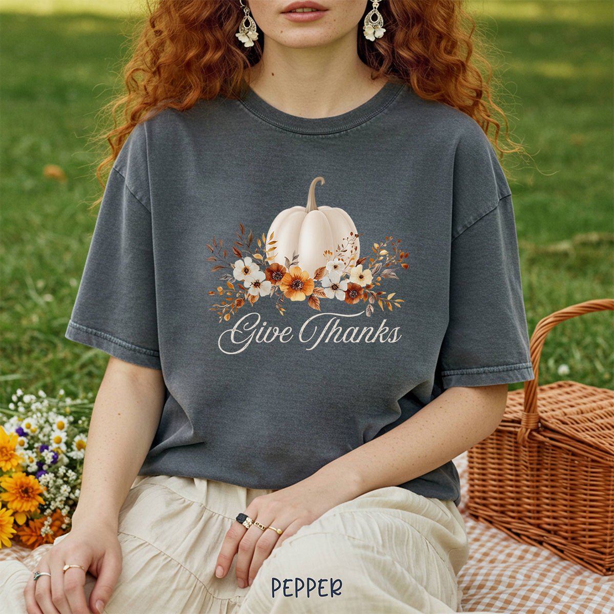 Give Thanks Pumpkin T-Shirt