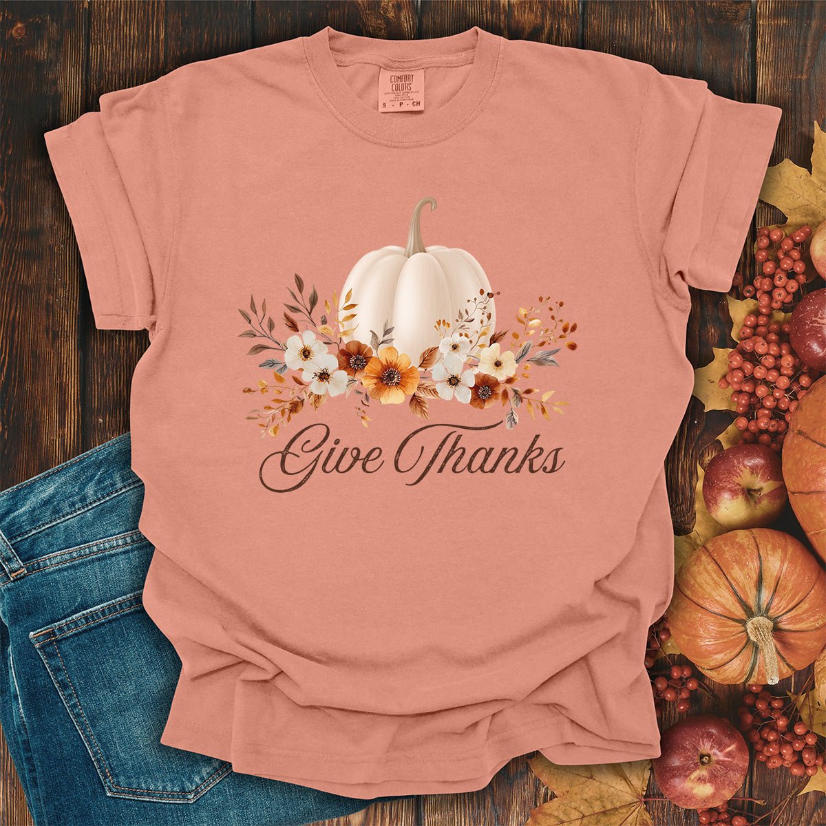 Give Thanks Pumpkin T-Shirt