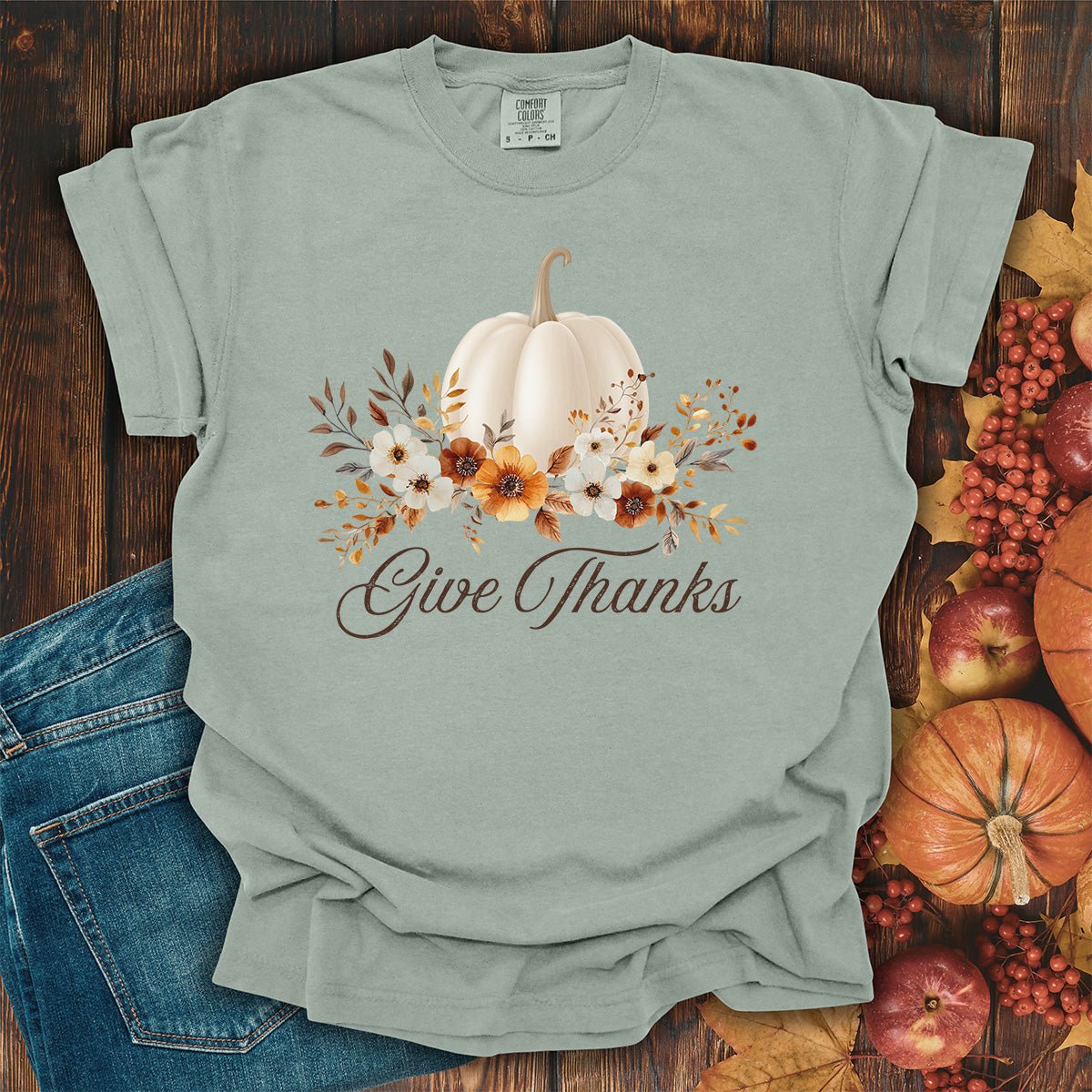 Give Thanks Pumpkin T-Shirt
