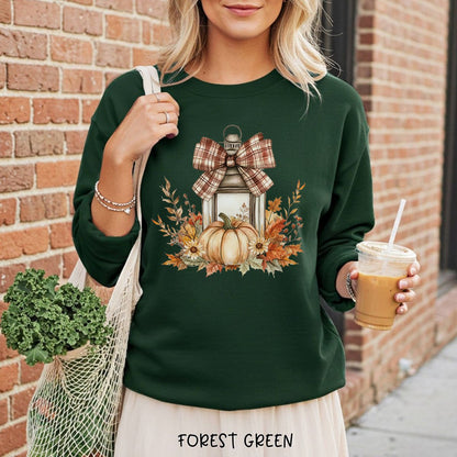 Autumn Lantern & Pumpkin Sweatshirt