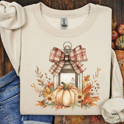 Autumn Lantern & Pumpkin Sweatshirt
