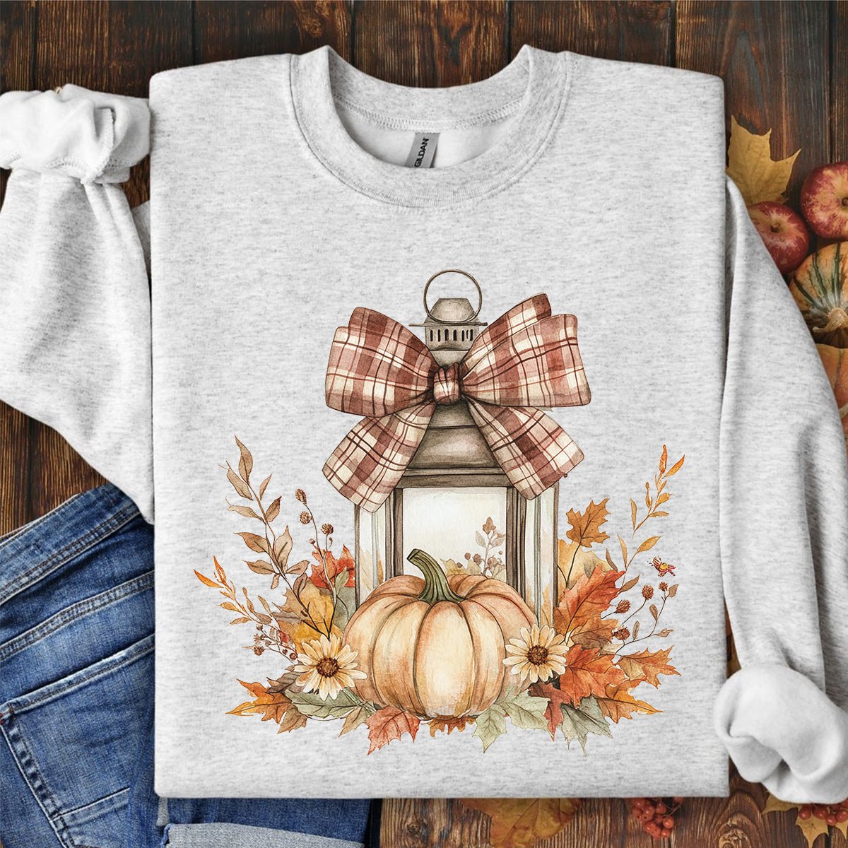 Autumn Lantern & Pumpkin Sweatshirt