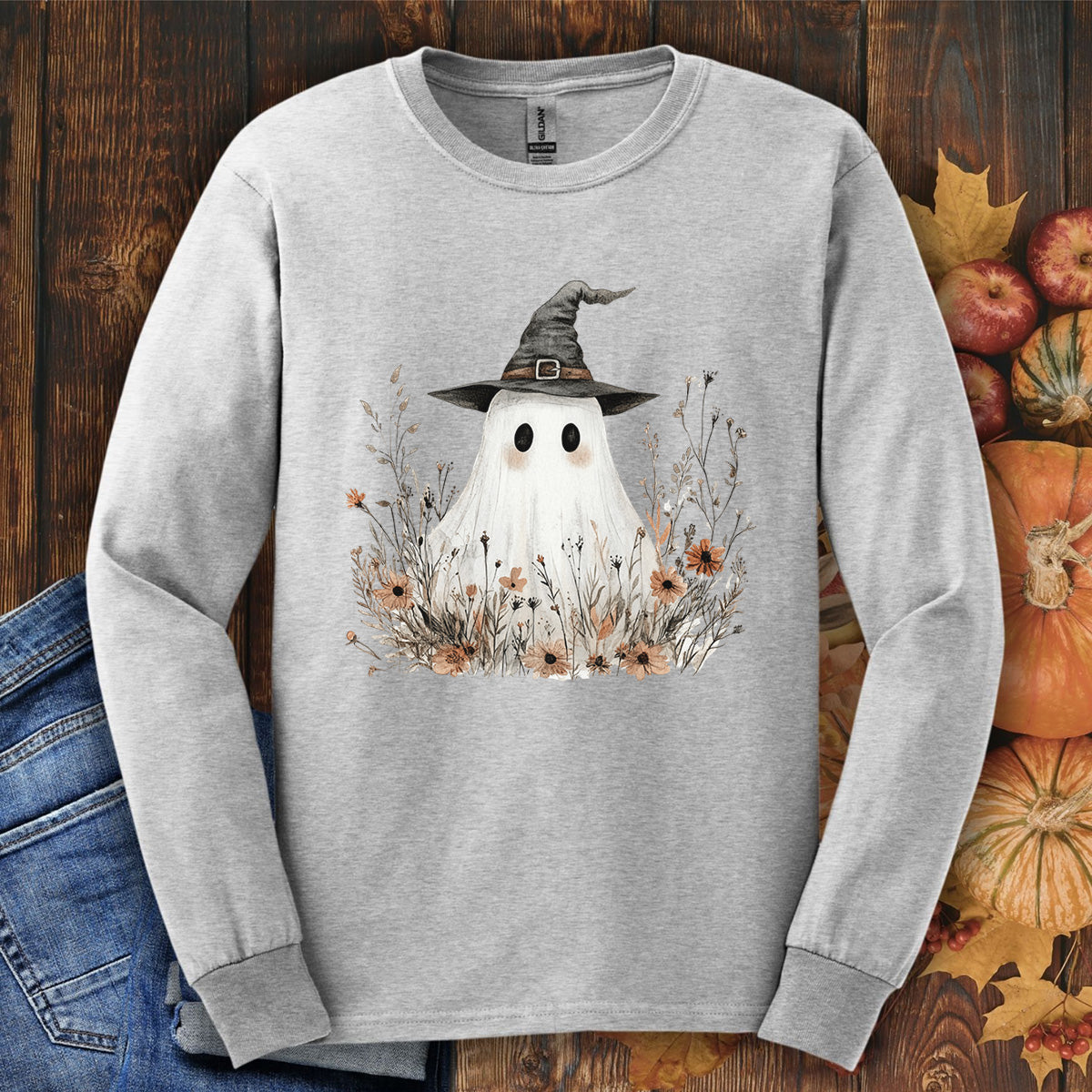 Boho Ghost Witch Tee Long Sleeve Shirt