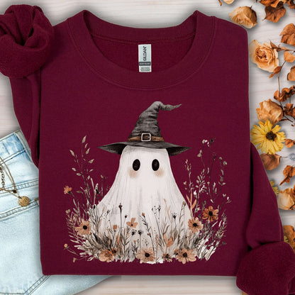 Boho Ghost Witch Halloween Sweatshirt