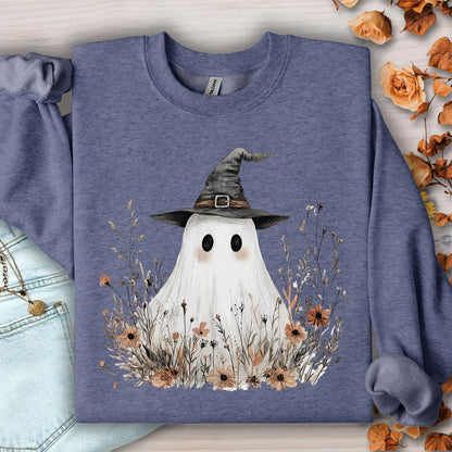 Boho Ghost Witch Halloween Sweatshirt