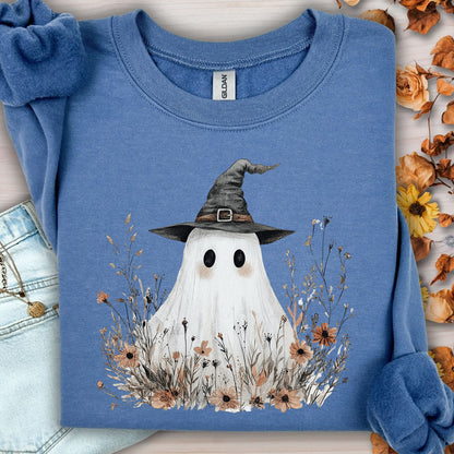 Boho Ghost Witch Halloween Sweatshirt