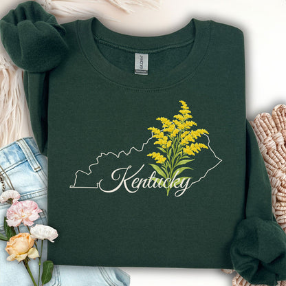 Kentucky State Flower Sweatshirt - Giant Goldenrod