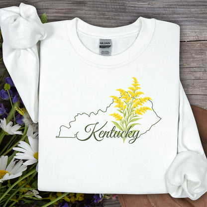 Kentucky State Flower Sweatshirt - Giant Goldenrod