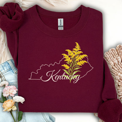 Kentucky State Flower Sweatshirt - Giant Goldenrod