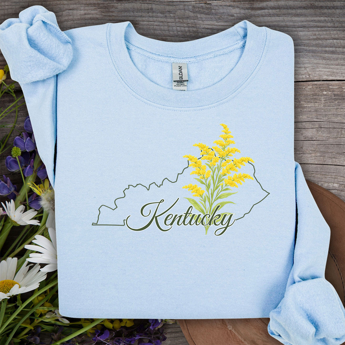 Kentucky State Flower Sweatshirt - Giant Goldenrod