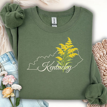 Kentucky State Flower Sweatshirt - Giant Goldenrod