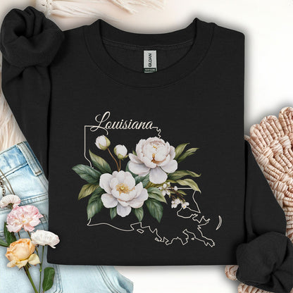 Louisiana State Flower Sweatshirt - Magnolia