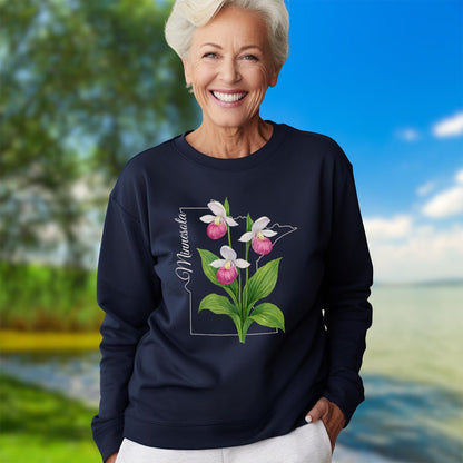 Minnesota State Flower Sweatshirt - Lady's Slipper