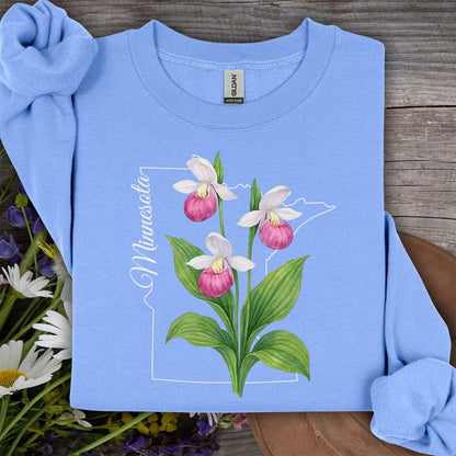 Minnesota State Flower Sweatshirt - Lady's Slipper