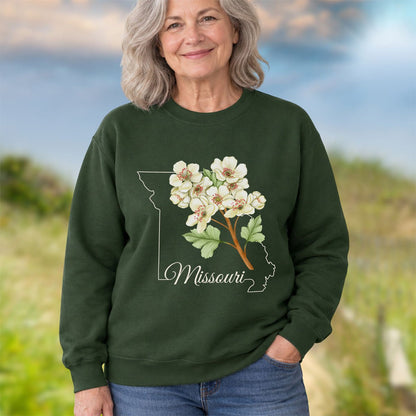 Missouri State Flower Sweatshirt - Hawthorn