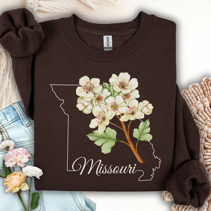 Missouri State Flower Sweatshirt - Hawthorn