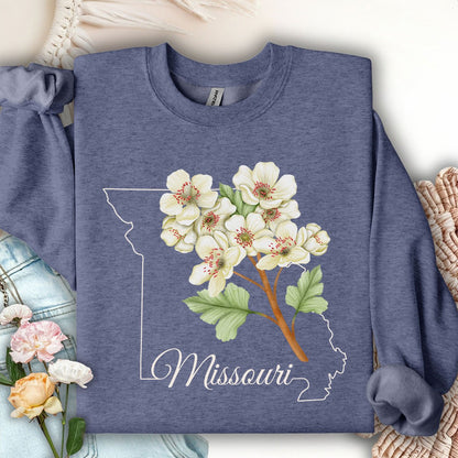 Missouri State Flower Sweatshirt - Hawthorn