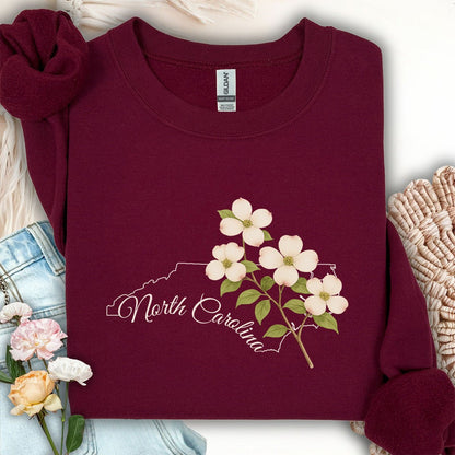 North Carolina State Flower Sweatshirt - Dogwood