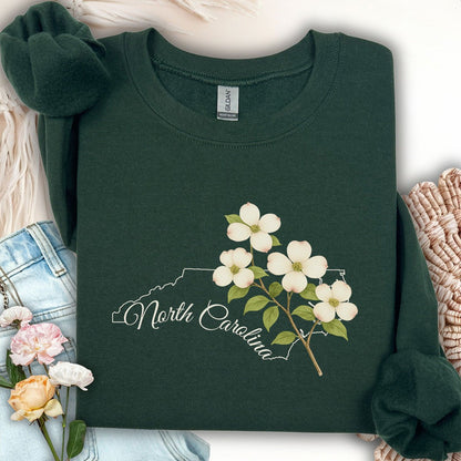 North Carolina State Flower Sweatshirt - Dogwood