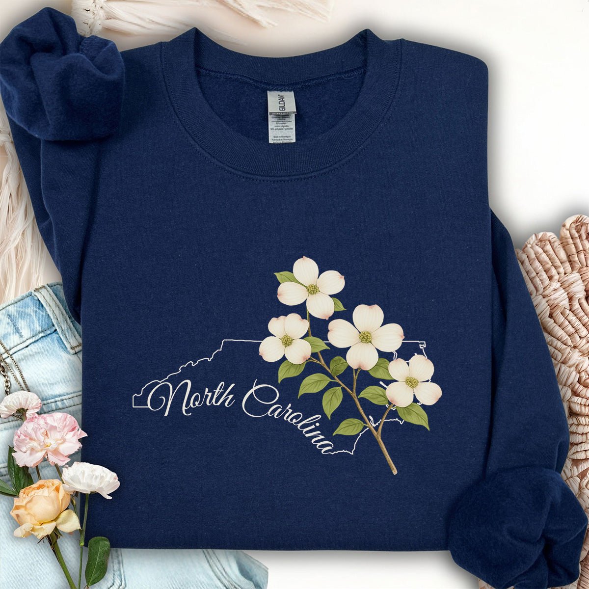 North Carolina State Flower Sweatshirt - Dogwood