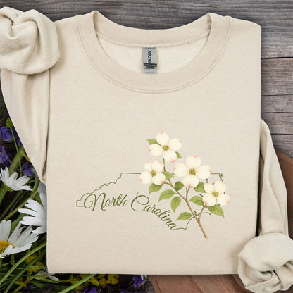 North Carolina State Flower Sweatshirt - Dogwood