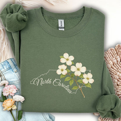 North Carolina State Flower Sweatshirt - Dogwood