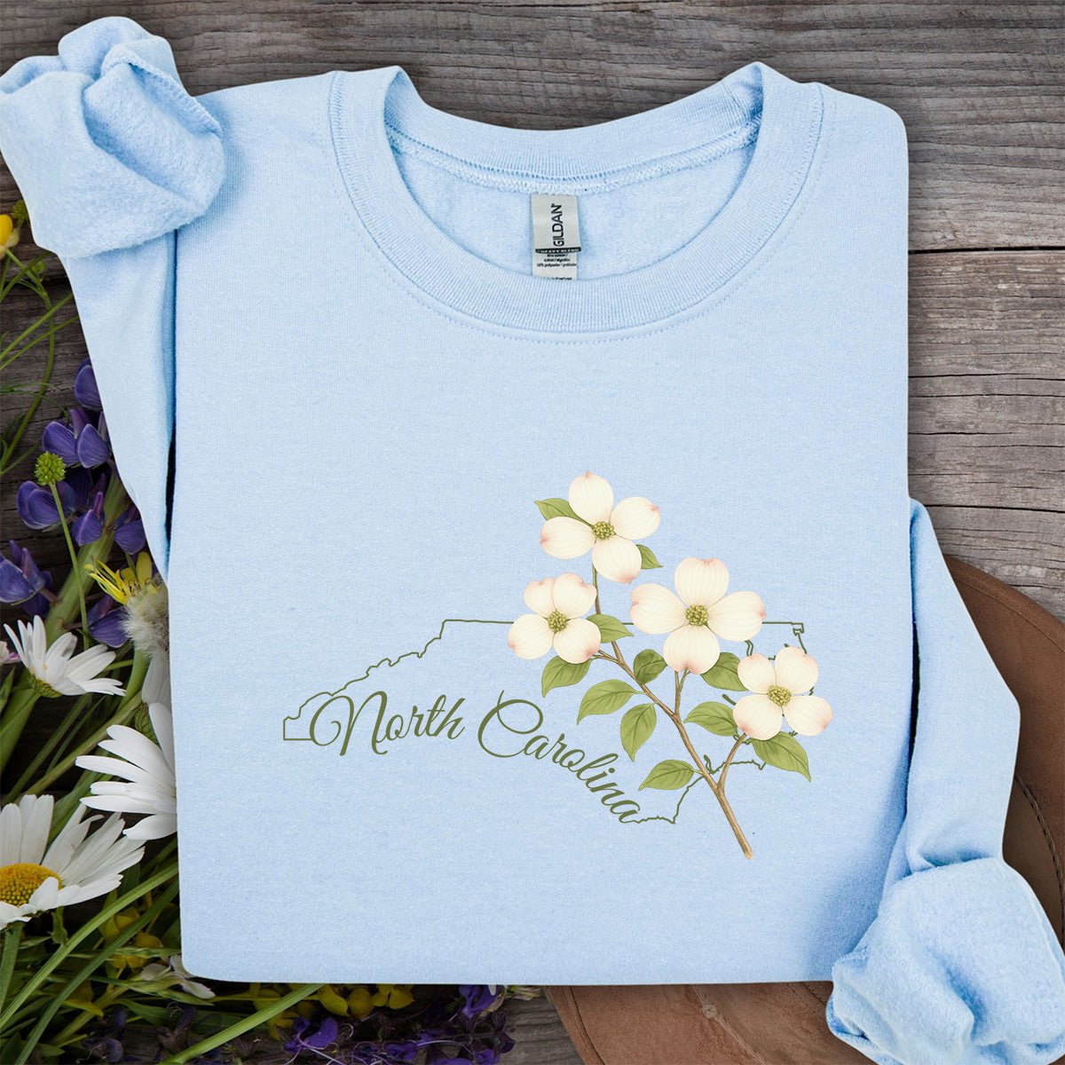 North Carolina State Flower Sweatshirt - Dogwood