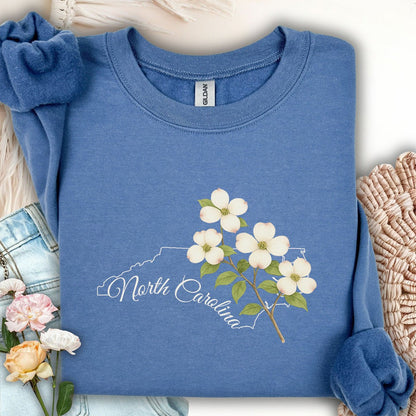 North Carolina State Flower Sweatshirt - Dogwood