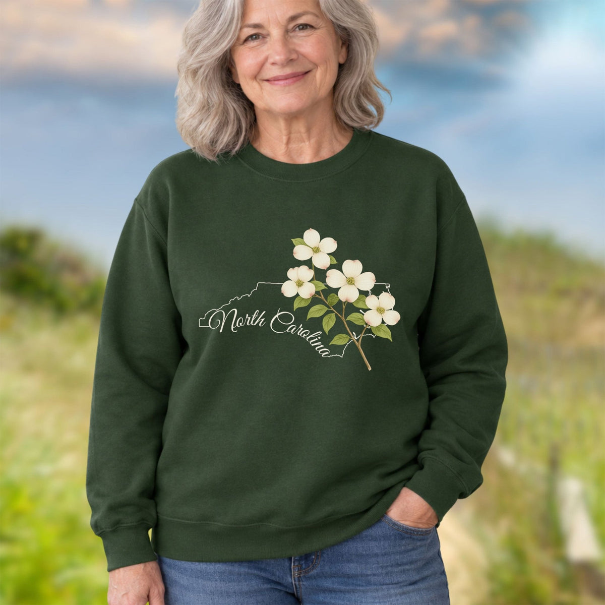 North Carolina State Flower Sweatshirt - Dogwood