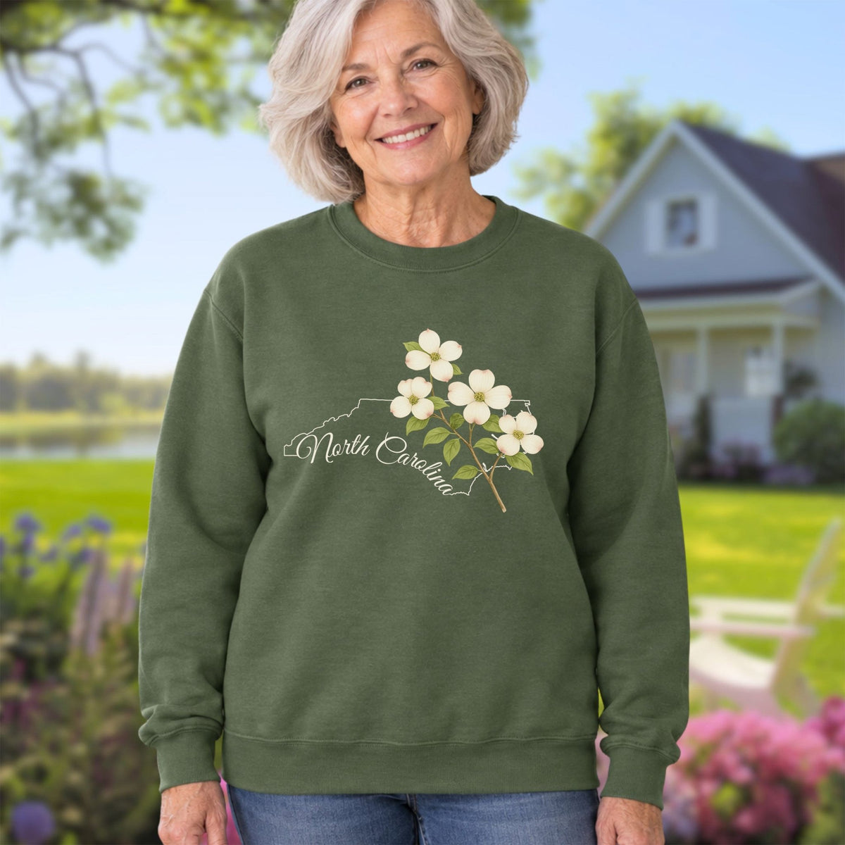 North Carolina State Flower Sweatshirt - Dogwood