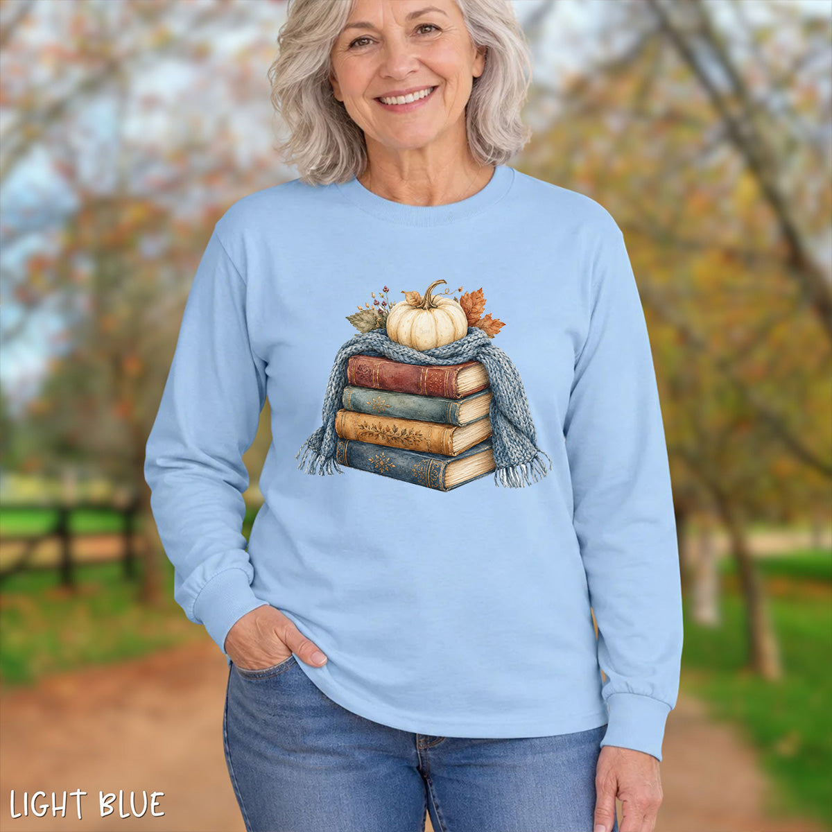 Cozy Up with a Good Fall Book Long Sleeve Tee