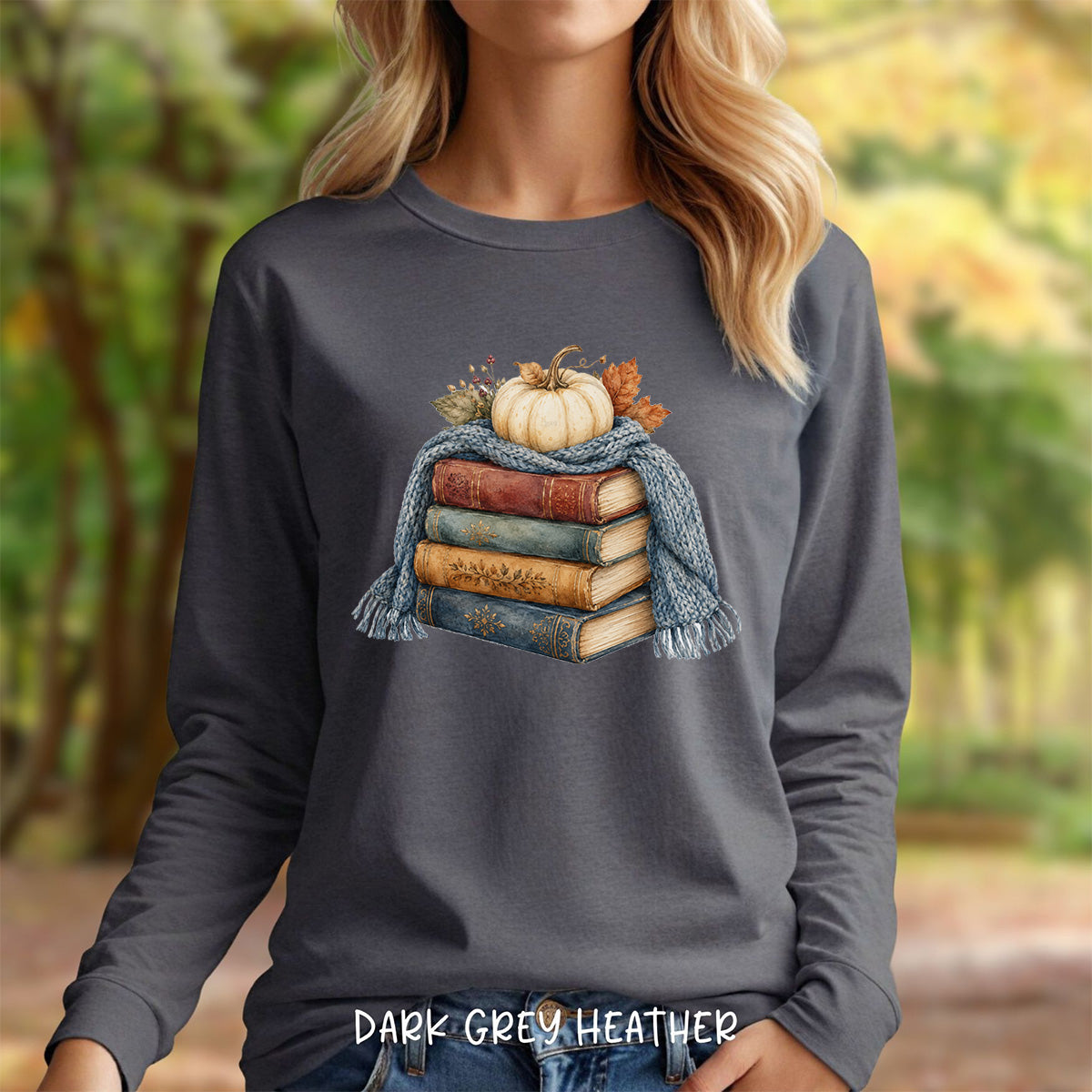 Cozy Up with a Good Fall Book Long Sleeve Tee