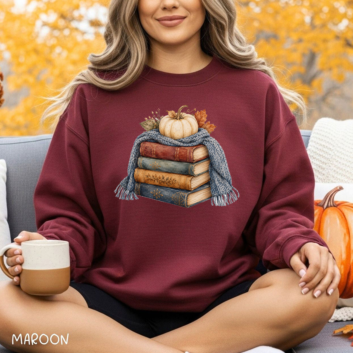 Cozy Up with a Good Fall Book Sweatshirt