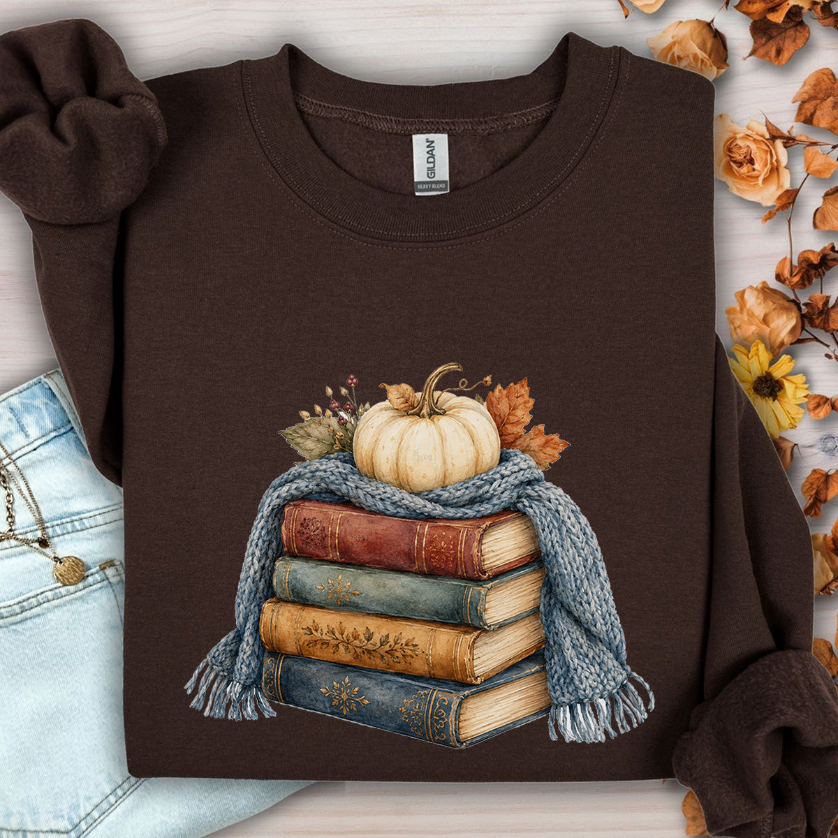 Cozy Up with a Good Fall Book Sweatshirt