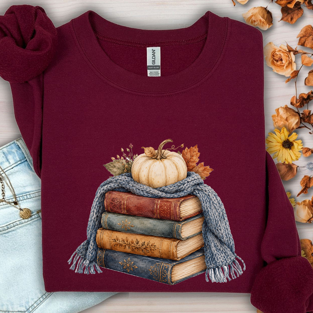 Cozy Up with a Good Fall Book Sweatshirt