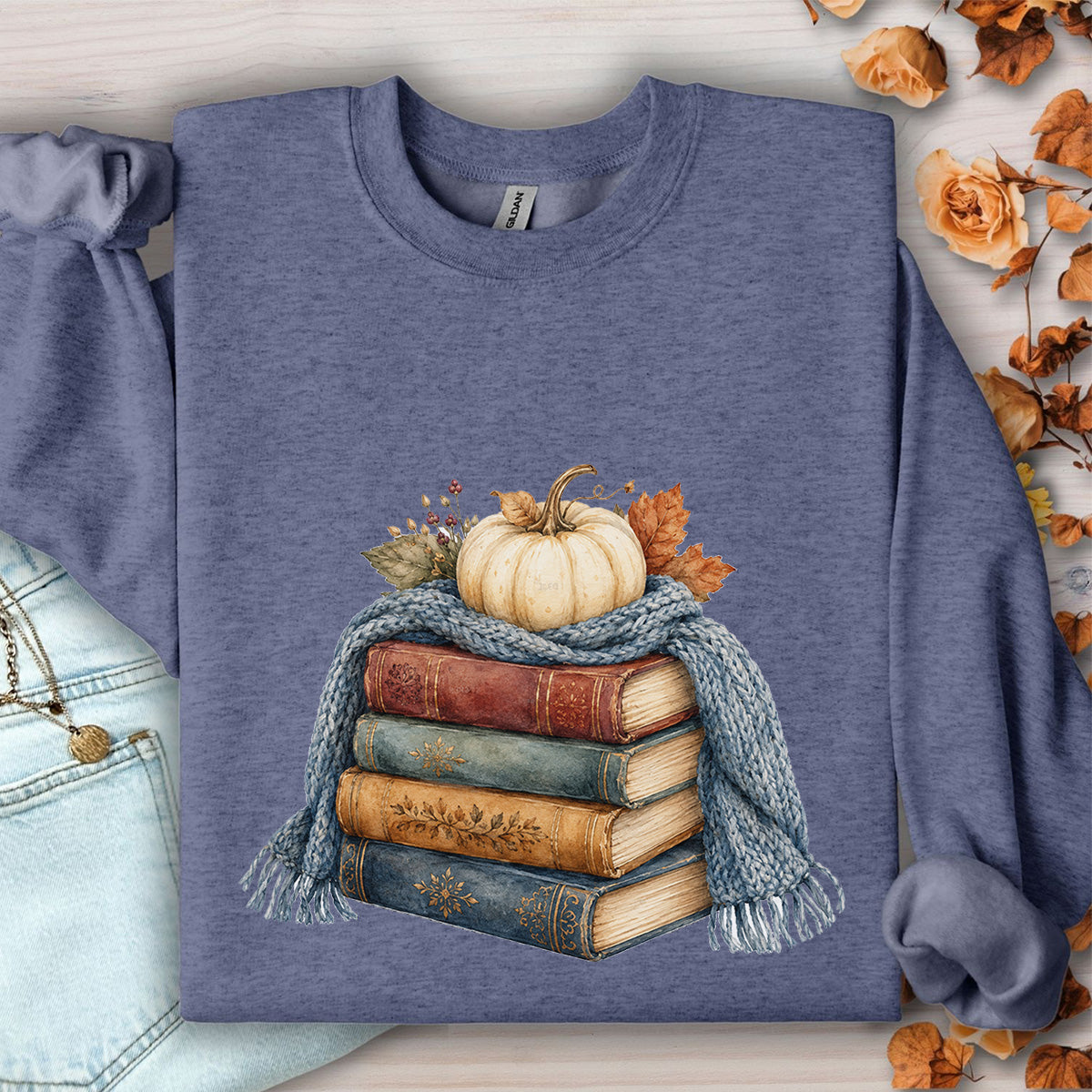Cozy Up with a Good Fall Book Sweatshirt