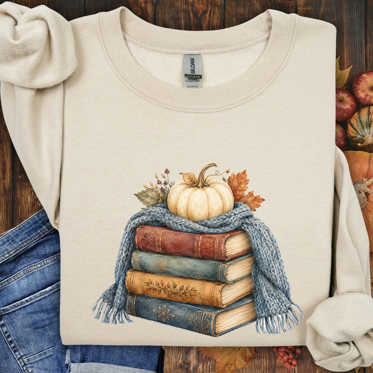 Cozy Up with a Good Fall Book Sweatshirt