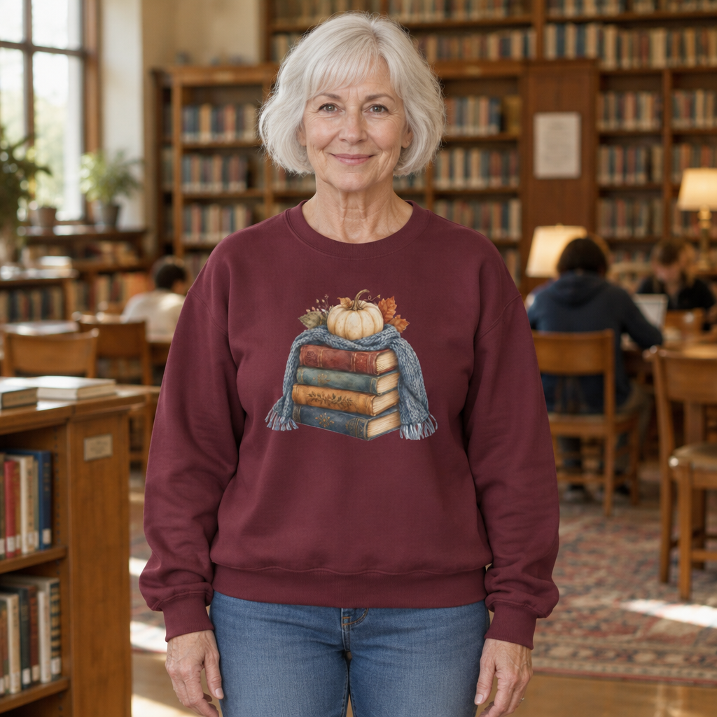 Cozy Up with a Good Fall Book Sweatshirt