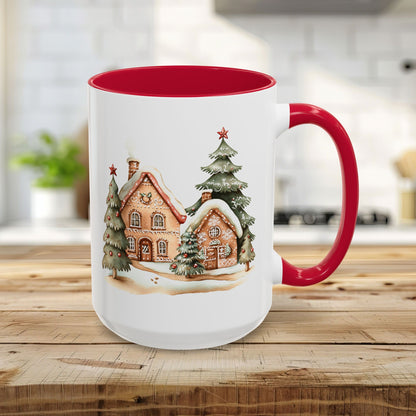 Cozy Holiday Gingerbread Houses Mug (11/15oz)