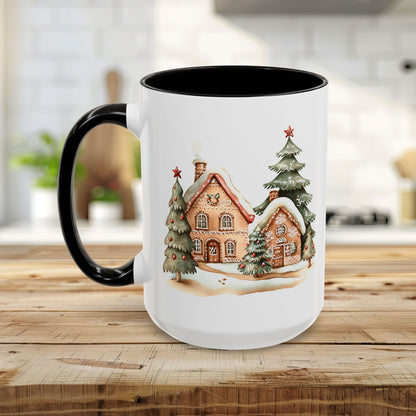 Cozy Holiday Gingerbread Houses Mug (11/15oz)
