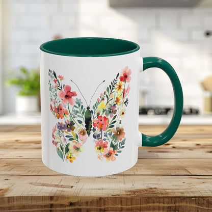 Bright Floral Butterfly Mug (11/15oz)