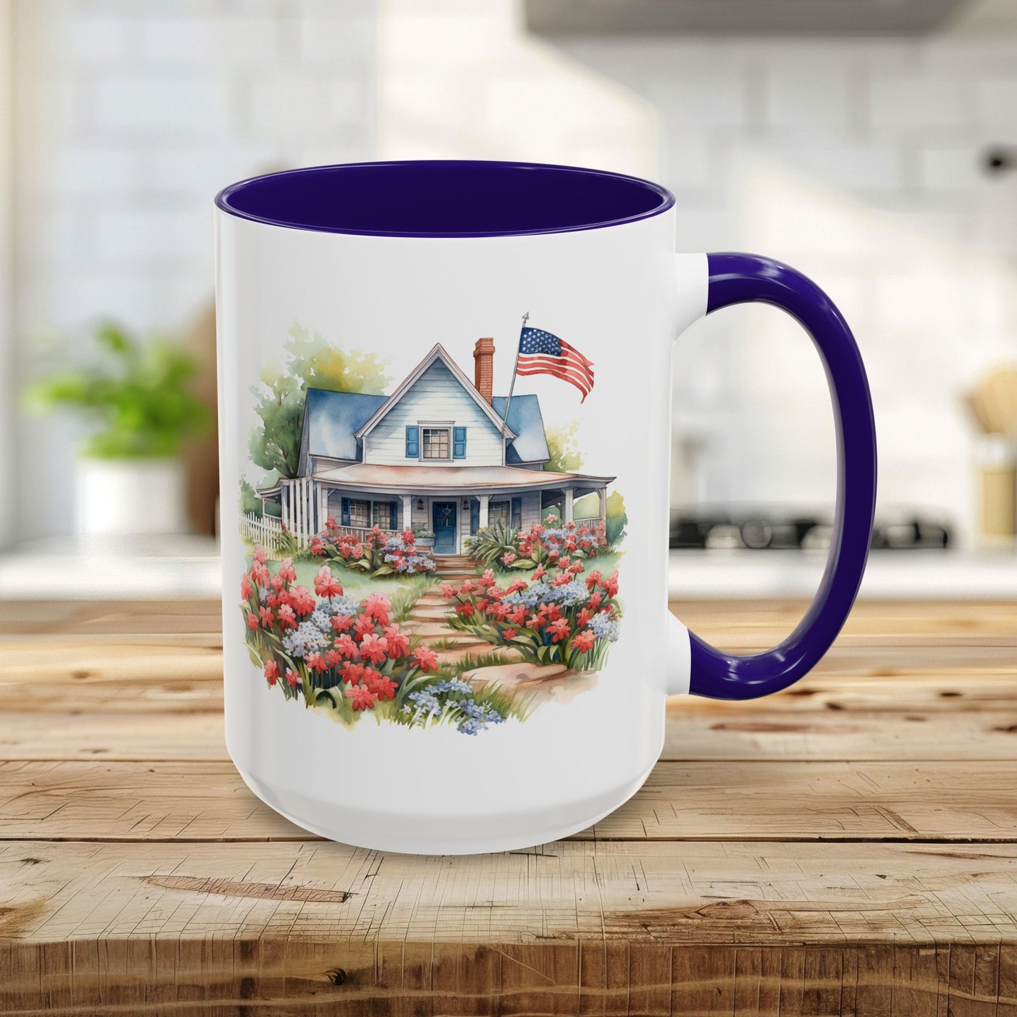 'My Country 'Tis Of Thee' American Farmhouse Mug (11/15oz)