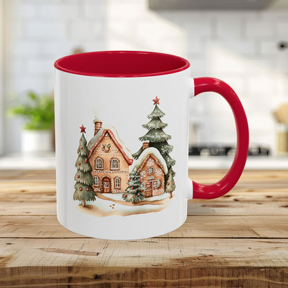 Cozy Holiday Gingerbread Houses Mug (11/15oz)