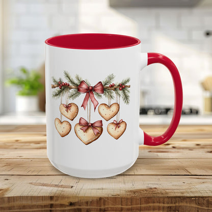 Christmas Gingerbread Heart Garland Mug (11/15oz)