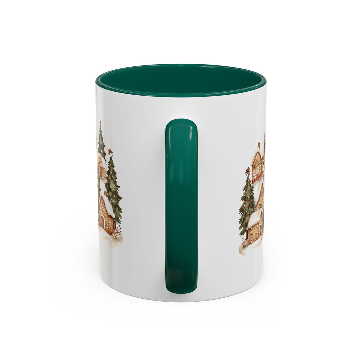 Snowy Holiday Gingerbread Village Mug (11/15oz)