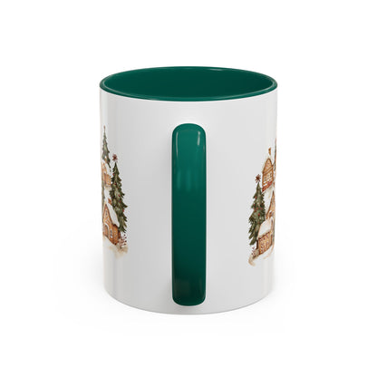 Snowy Holiday Gingerbread Village Mug (11/15oz)