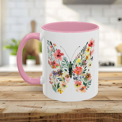 Bright Floral Butterfly Mug (11/15oz)